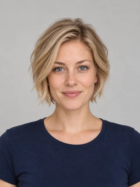 Bixie Cut hairstyle on a model