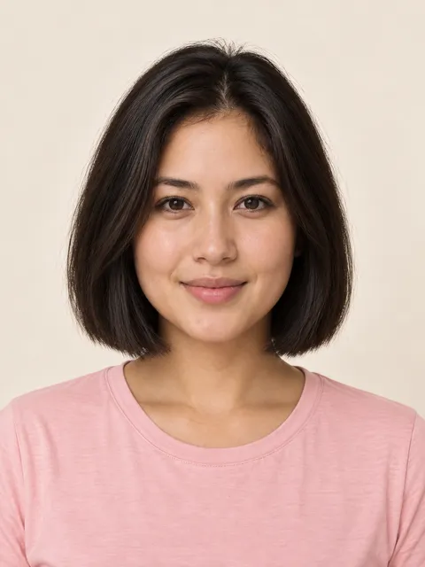 Classic Bob hairstyle on a model