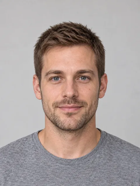 Crew Cut hairstyle on a model