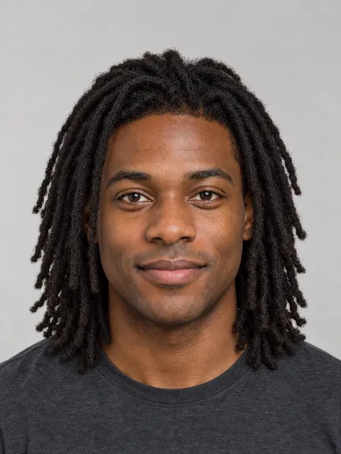Dreadlocks hairstyle on a model