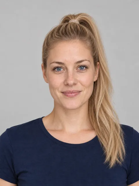 High Ponytail hairstyle on a model