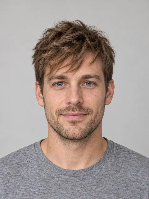Messy Fringe hairstyle on a model