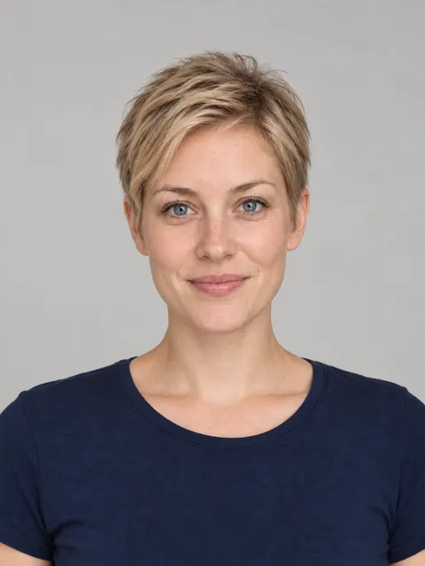 Pixie Cut hairstyle on a model