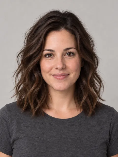 Tousled Waves hairstyle on a model