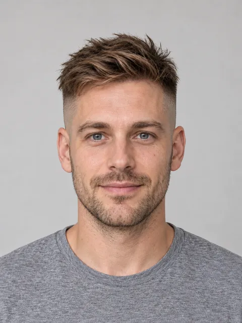 Undercut hairstyle on a model